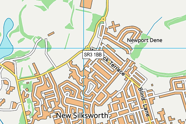 SR3 1BB map - OS VectorMap District (Ordnance Survey) SR3 1BB map - OS VectorMap District (Ordnance Survey)