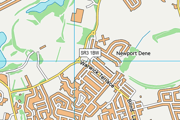 SR3 1BW map - OS VectorMap District (Ordnance Survey) SR3 1BW map - OS VectorMap District (Ordnance Survey)