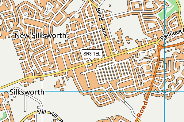 SR3 1EL map - OS VectorMap District (Ordnance Survey) SR3 1EL map - OS VectorMap District (Ordnance Survey)