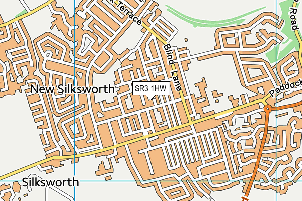 SR3 1HW map - OS VectorMap District (Ordnance Survey) SR3 1HW map - OS VectorMap District (Ordnance Survey)