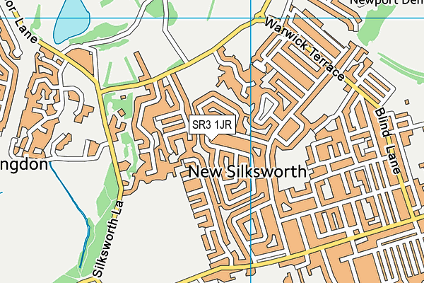 SR3 1JR map - OS VectorMap District (Ordnance Survey) SR3 1JR map - OS VectorMap District (Ordnance Survey)