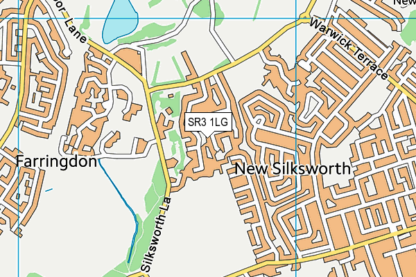 SR3 1LG map - OS VectorMap District (Ordnance Survey) SR3 1LG map - OS VectorMap District (Ordnance Survey)