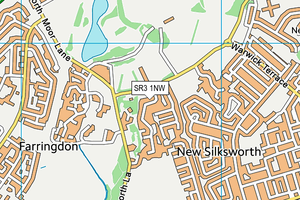 SR3 1NW map - OS VectorMap District (Ordnance Survey) SR3 1NW map - OS VectorMap District (Ordnance Survey)
