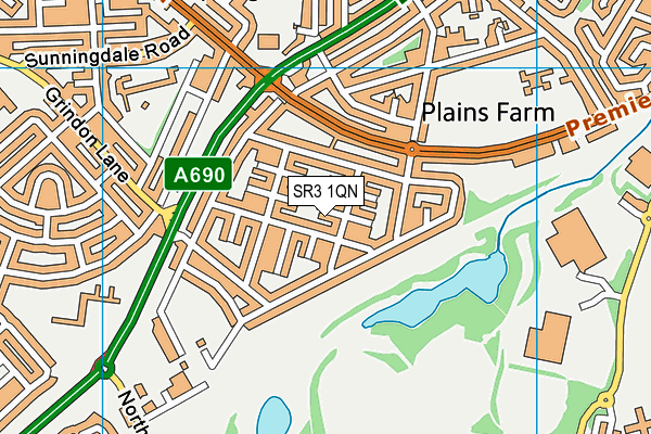 SR3 1QN map - OS VectorMap District (Ordnance Survey) SR3 1QN map - OS VectorMap District (Ordnance Survey)