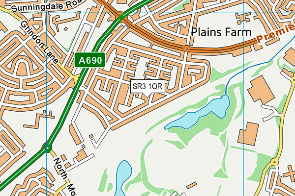 SR3 1QR map - OS VectorMap District (Ordnance Survey) SR3 1QR map - OS VectorMap District (Ordnance Survey)