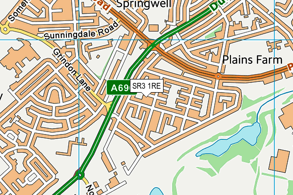 SR3 1RE map - OS VectorMap District (Ordnance Survey) SR3 1RE map - OS VectorMap District (Ordnance Survey)