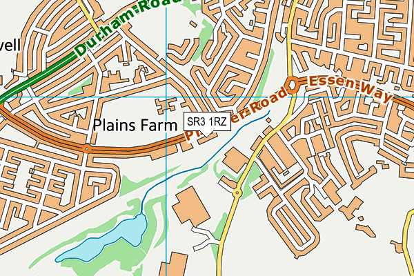 SR3 1RZ map - OS VectorMap District (Ordnance Survey) SR3 1RZ map - OS VectorMap District (Ordnance Survey)