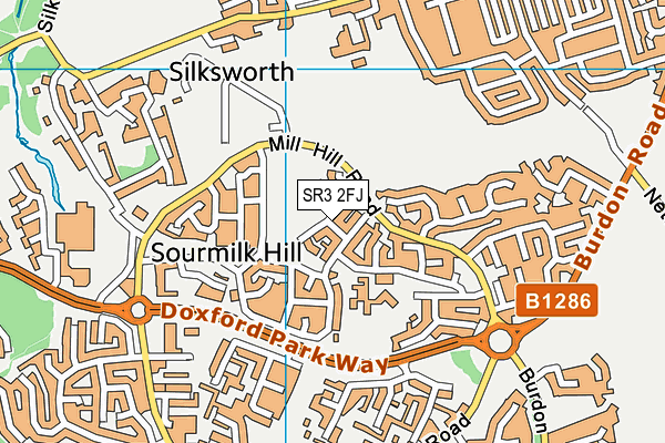 SR3 2FJ map - OS VectorMap District (Ordnance Survey) SR3 2FJ map - OS VectorMap District (Ordnance Survey)
