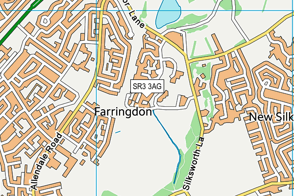 SR3 3AG map - OS VectorMap District (Ordnance Survey) SR3 3AG map - OS VectorMap District (Ordnance Survey)