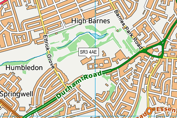 SR3 4AE map - OS VectorMap District (Ordnance Survey) SR3 4AE map - OS VectorMap District (Ordnance Survey)