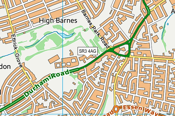 SR3 4AG map - OS VectorMap District (Ordnance Survey) SR3 4AG map - OS VectorMap District (Ordnance Survey)