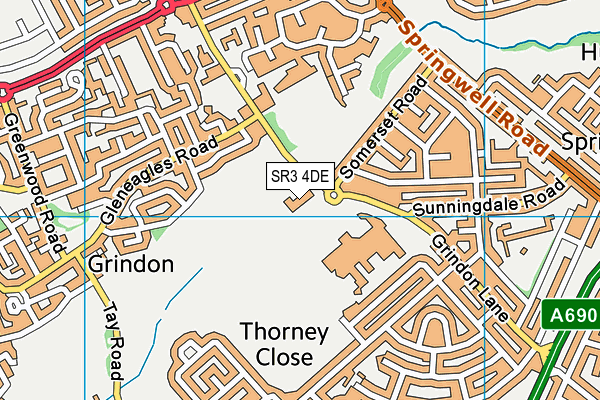 SR3 4DE map - OS VectorMap District (Ordnance Survey) SR3 4DE map - OS VectorMap District (Ordnance Survey)
