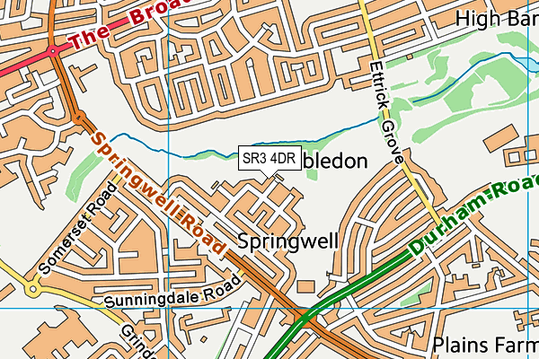 SR3 4DR map - OS VectorMap District (Ordnance Survey) SR3 4DR map - OS VectorMap District (Ordnance Survey)