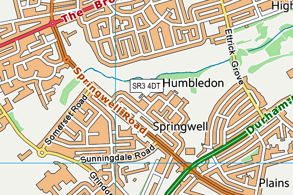 SR3 4DT map - OS VectorMap District (Ordnance Survey) SR3 4DT map - OS VectorMap District (Ordnance Survey)