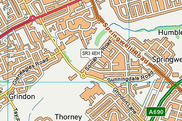 SR3 4EH map - OS VectorMap District (Ordnance Survey) SR3 4EH map - OS VectorMap District (Ordnance Survey)