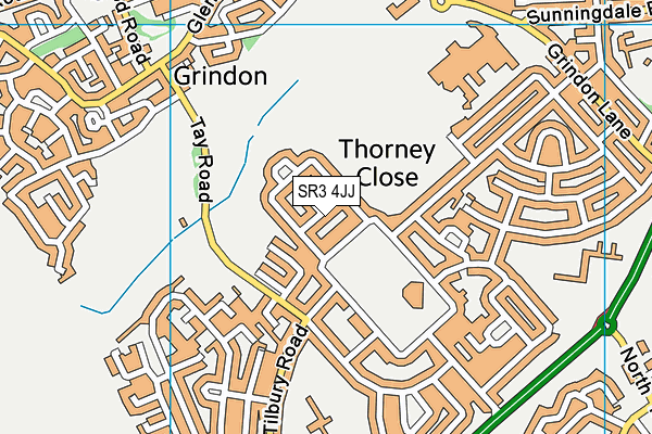 SR3 4JJ map - OS VectorMap District (Ordnance Survey) SR3 4JJ map - OS VectorMap District (Ordnance Survey)