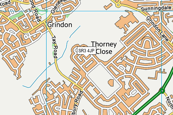 SR3 4JP map - OS VectorMap District (Ordnance Survey) SR3 4JP map - OS VectorMap District (Ordnance Survey)