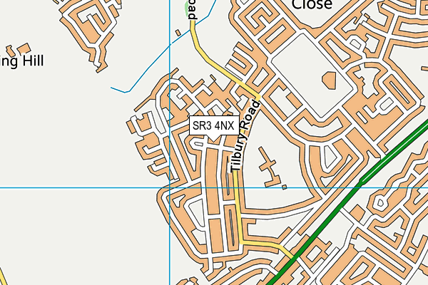 SR3 4NX map - OS VectorMap District (Ordnance Survey) SR3 4NX map - OS VectorMap District (Ordnance Survey)