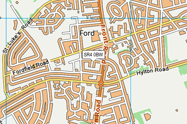SR4 0BW map - OS VectorMap District (Ordnance Survey) SR4 0BW map - OS VectorMap District (Ordnance Survey)
