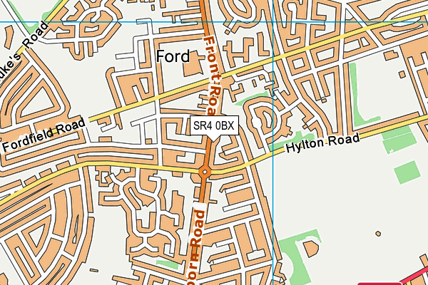 SR4 0BX map - OS VectorMap District (Ordnance Survey) SR4 0BX map - OS VectorMap District (Ordnance Survey)