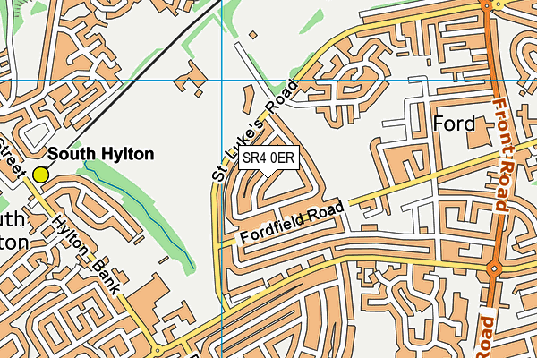 SR4 0ER map - OS VectorMap District (Ordnance Survey)