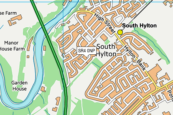 SR4 0NP map - OS VectorMap District (Ordnance Survey)