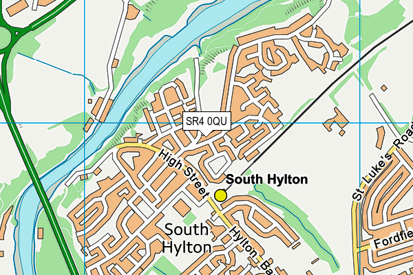 SR4 0QU map - OS VectorMap District (Ordnance Survey) SR4 0QU map - OS VectorMap District (Ordnance Survey)