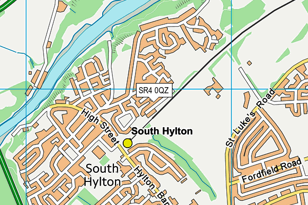 SR4 0QZ map - OS VectorMap District (Ordnance Survey)
