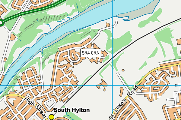 SR4 0RN map - OS VectorMap District (Ordnance Survey)