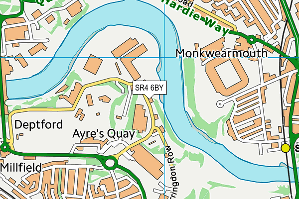 SR4 6BY map - OS VectorMap District (Ordnance Survey) SR4 6BY map - OS VectorMap District (Ordnance Survey)