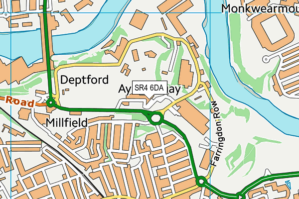 SR4 6DA map - OS VectorMap District (Ordnance Survey) SR4 6DA map - OS VectorMap District (Ordnance Survey)
