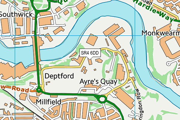 SR4 6DD map - OS VectorMap District (Ordnance Survey) SR4 6DD map - OS VectorMap District (Ordnance Survey)
