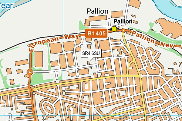 SR4 6SU map - OS VectorMap District (Ordnance Survey) SR4 6SU map - OS VectorMap District (Ordnance Survey)