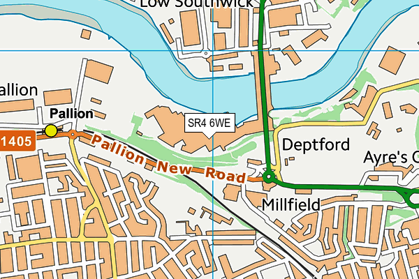 SR4 6WE map - OS VectorMap District (Ordnance Survey) SR4 6WE map - OS VectorMap District (Ordnance Survey)