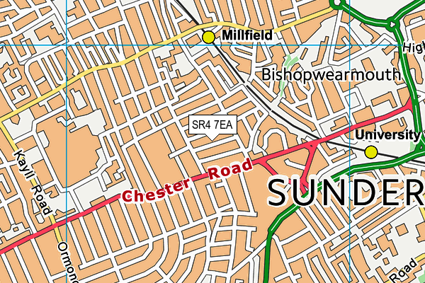 SR4 7EA map - OS VectorMap District (Ordnance Survey) SR4 7EA map - OS VectorMap District (Ordnance Survey)