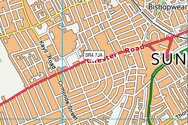 SR4 7JA map - OS VectorMap District (Ordnance Survey) SR4 7JA map - OS VectorMap District (Ordnance Survey)