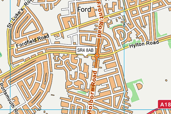 SR4 8AB map - OS VectorMap District (Ordnance Survey) SR4 8AB map - OS VectorMap District (Ordnance Survey)