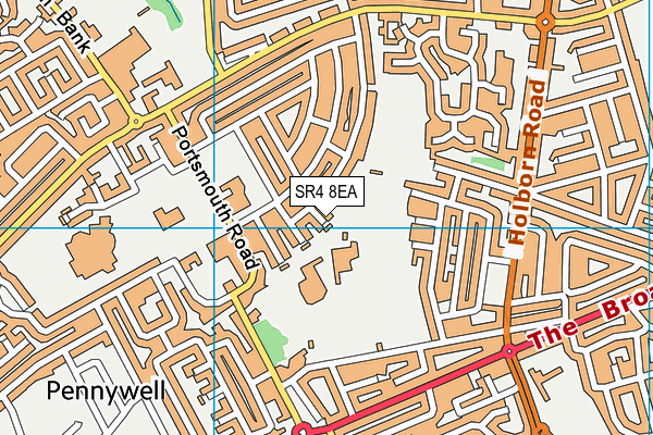 SR4 8EA map - OS VectorMap District (Ordnance Survey) SR4 8EA map - OS VectorMap District (Ordnance Survey)