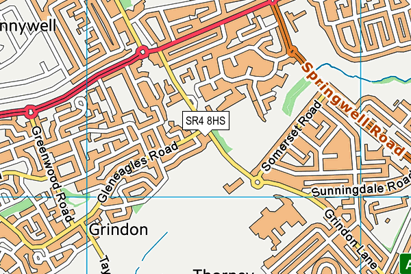 SR4 8HS map - OS VectorMap District (Ordnance Survey) SR4 8HS map - OS VectorMap District (Ordnance Survey)