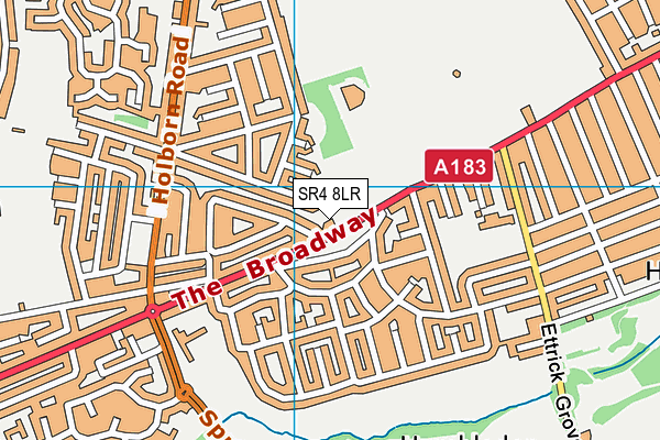 SR4 8LR map - OS VectorMap District (Ordnance Survey) SR4 8LR map - OS VectorMap District (Ordnance Survey)