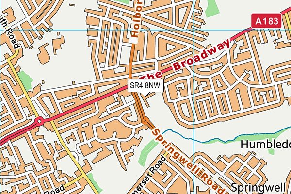 SR4 8NW map - OS VectorMap District (Ordnance Survey) SR4 8NW map - OS VectorMap District (Ordnance Survey)