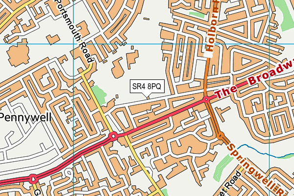 SR4 8PQ map - OS VectorMap District (Ordnance Survey) SR4 8PQ map - OS VectorMap District (Ordnance Survey)