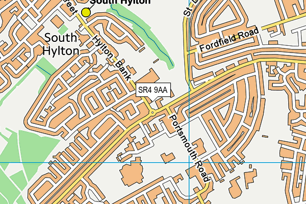 SR4 9AA map - OS VectorMap District (Ordnance Survey)
