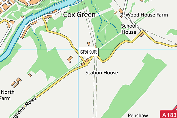 SR4 9JR map - OS VectorMap District (Ordnance Survey) SR4 9JR map - OS VectorMap District (Ordnance Survey)