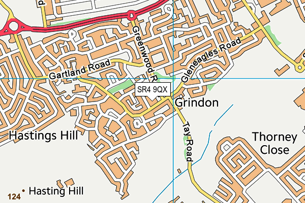 SR4 9QX map - OS VectorMap District (Ordnance Survey) SR4 9QX map - OS VectorMap District (Ordnance Survey)