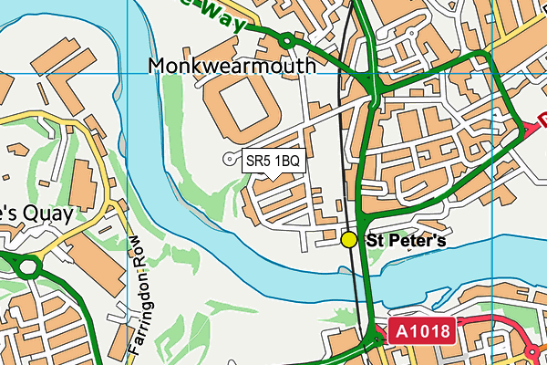 SR5 1BQ map - OS VectorMap District (Ordnance Survey) SR5 1BQ map - OS VectorMap District (Ordnance Survey)