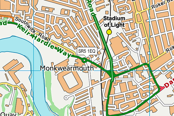 SR5 1EQ map - OS VectorMap District (Ordnance Survey) SR5 1EQ map - OS VectorMap District (Ordnance Survey)