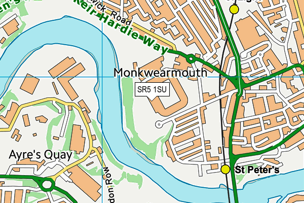 SR5 1SU map - OS VectorMap District (Ordnance Survey) SR5 1SU map - OS VectorMap District (Ordnance Survey)