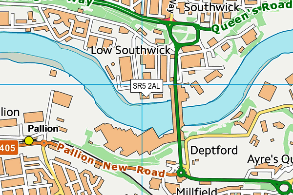 SR5 2AL map - OS VectorMap District (Ordnance Survey) SR5 2AL map - OS VectorMap District (Ordnance Survey)