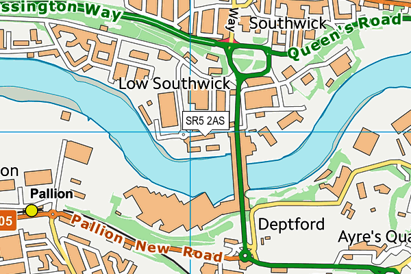 SR5 2AS map - OS VectorMap District (Ordnance Survey) SR5 2AS map - OS VectorMap District (Ordnance Survey)